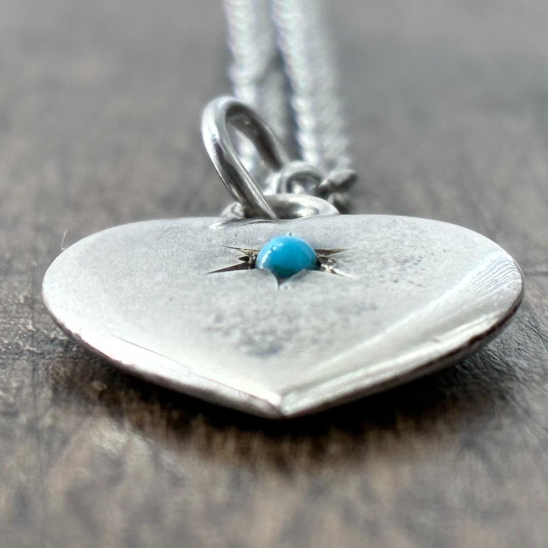 スウィートハートジュエリー ストーン ターコイズ シルバーヴィンテージネックレス