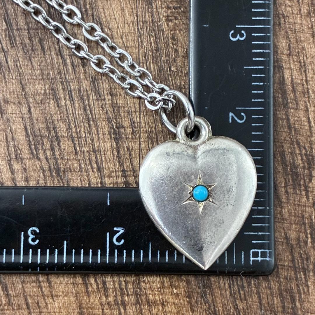 スウィートハートジュエリー ストーン ターコイズ シルバーヴィンテージネックレス