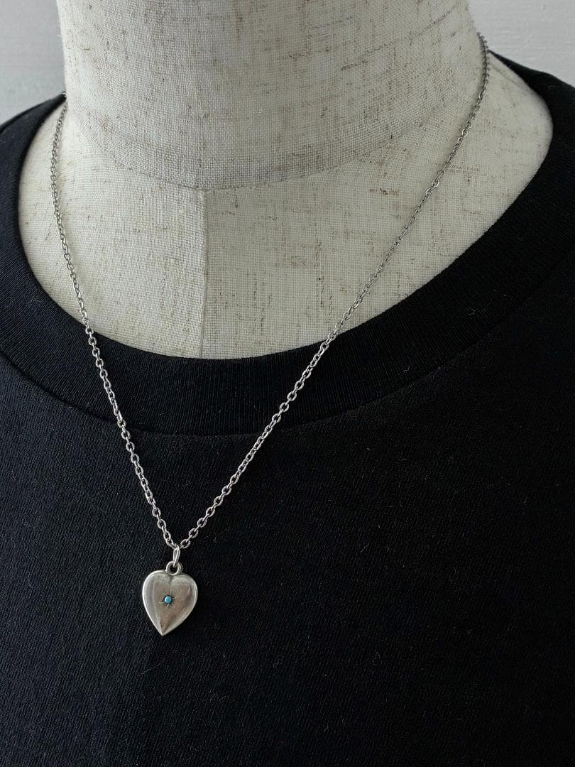 スウィートハートジュエリー ストーン ターコイズ シルバーヴィンテージネックレス