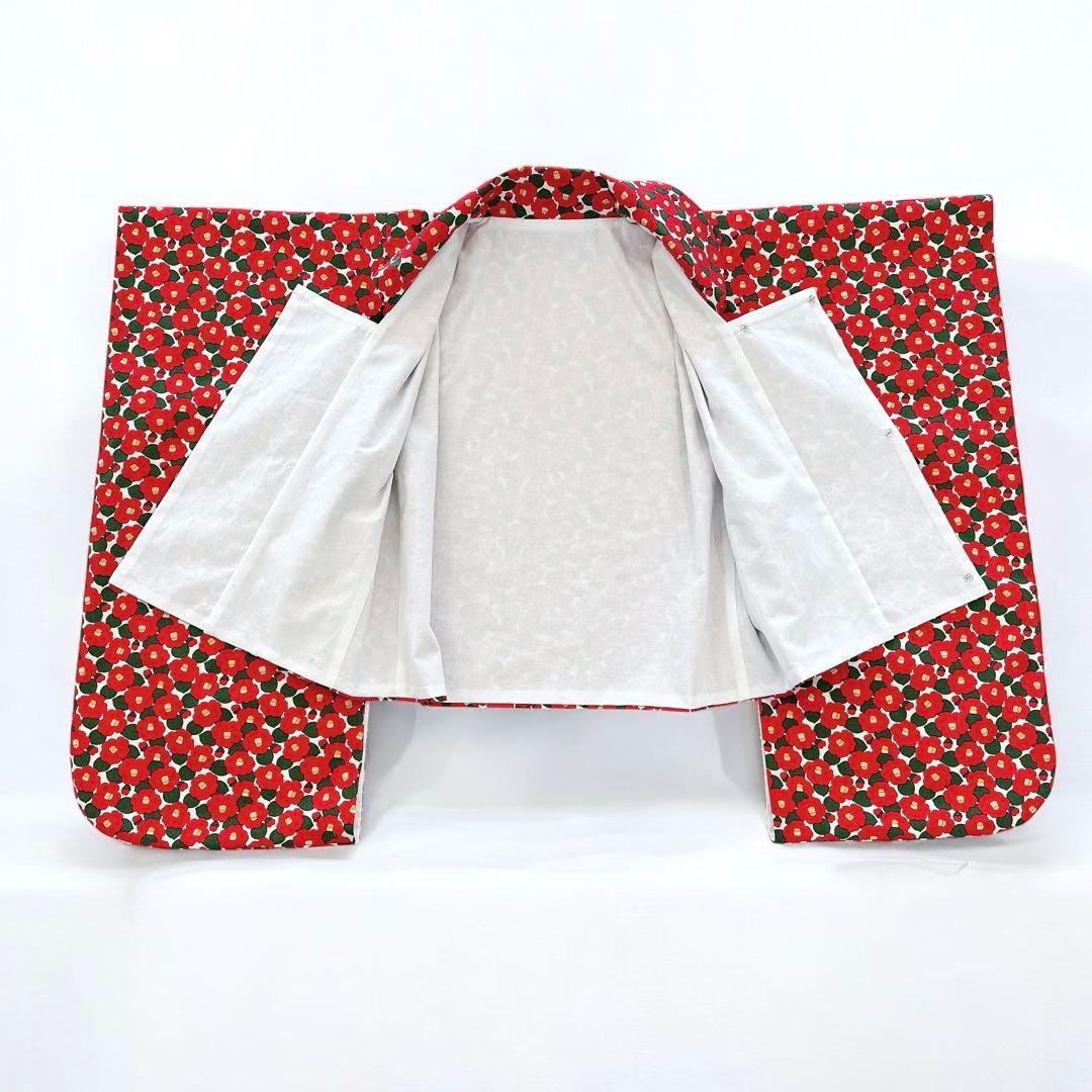 ［つばき］3歳 七五三 ꕤ 袖付被布着物4点セット