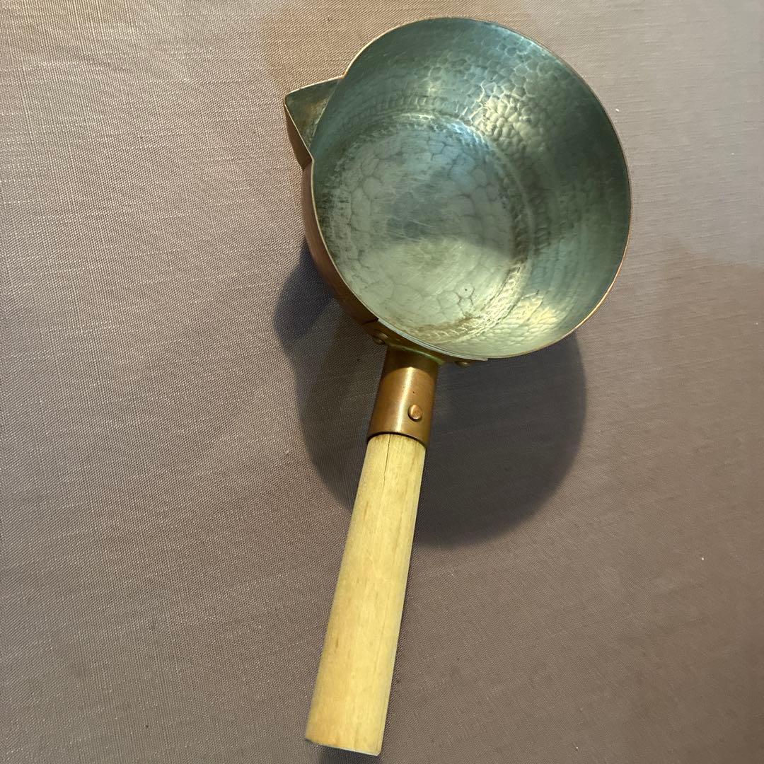 京都有次　銅製片手鍋 木製ハンドル