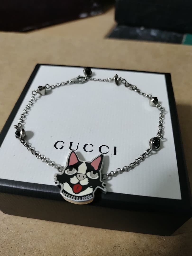 良好品 GUCCI BOSCO&ORSO シルバー925ブレスレット 高級感あり