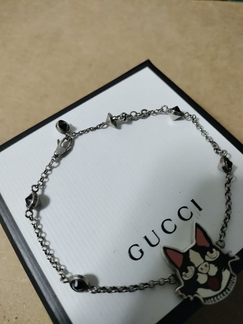 良好品 GUCCI BOSCO&ORSO シルバー925ブレスレット 高級感あり
