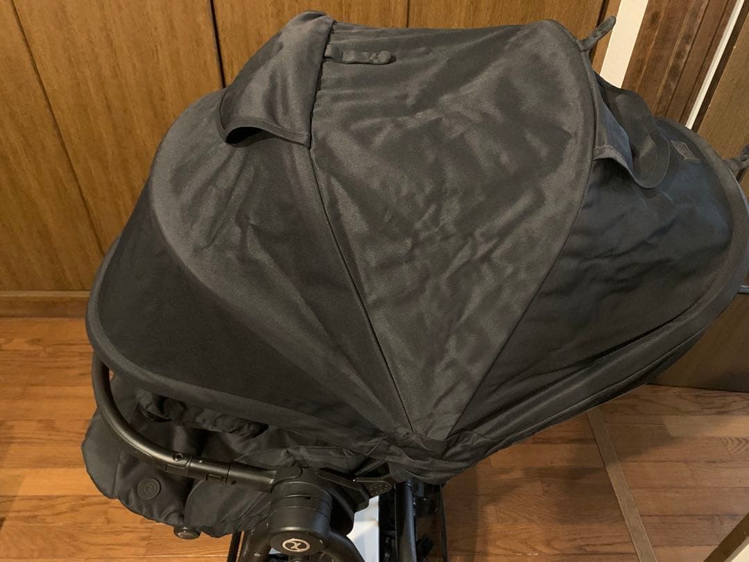 cybex メリオカーボン Black レインカバー付き
