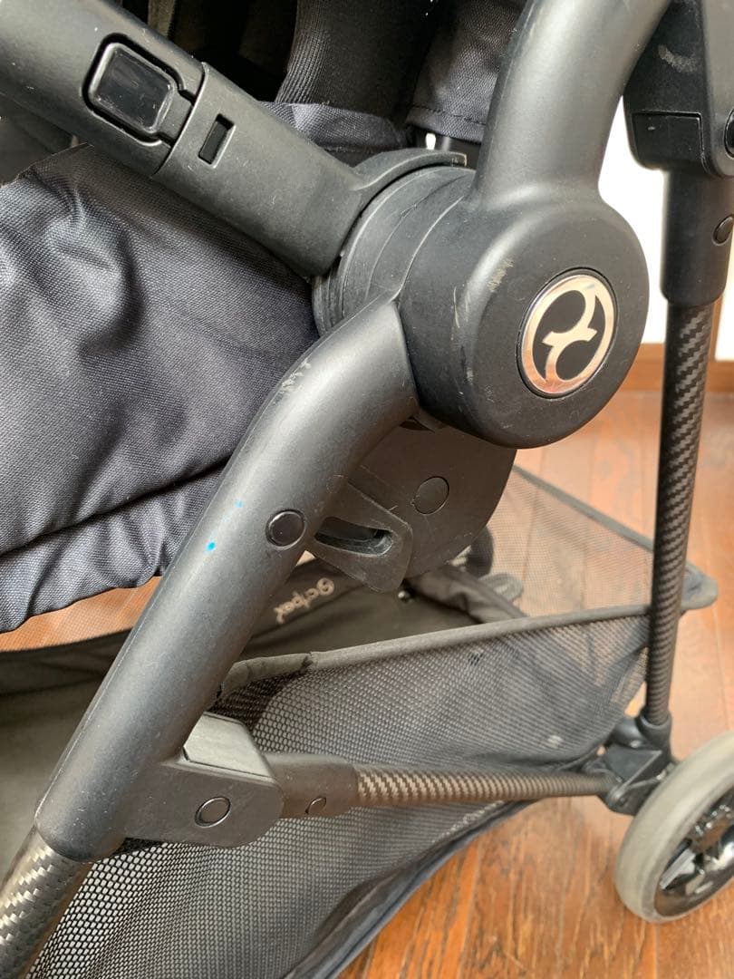 cybex メリオカーボン Black レインカバー付き