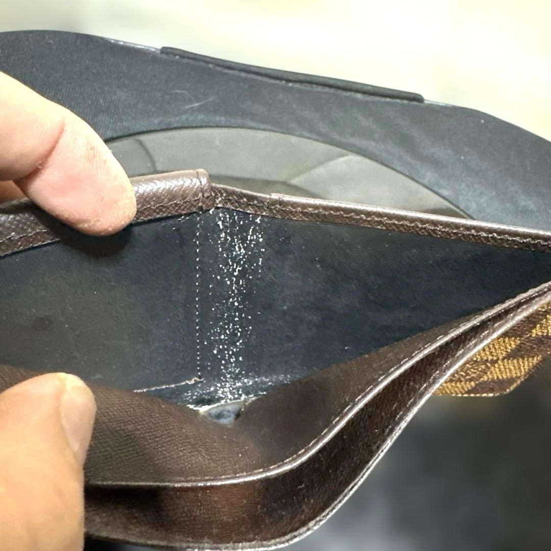 ⑥☆美品☆ダミエ ♪マルコ☆2つ折り財布★ポケットあり