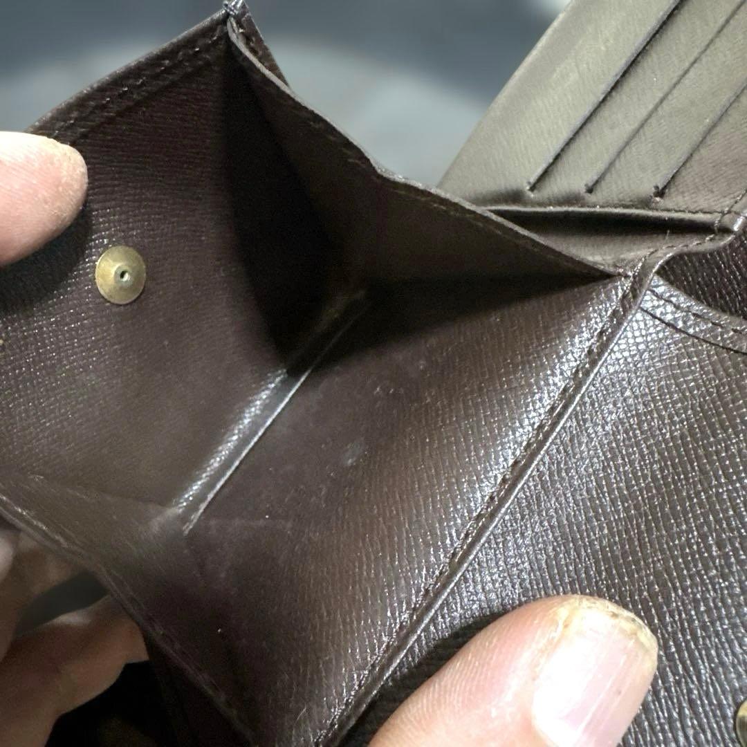 ⑥☆美品☆ダミエ ♪マルコ☆2つ折り財布★ポケットあり