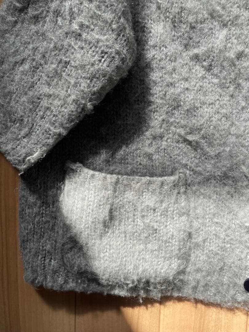 モヘア カーディガン 毛足長 vintage