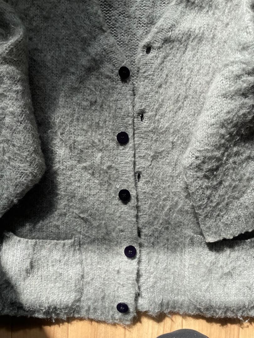 モヘア カーディガン 毛足長 vintage