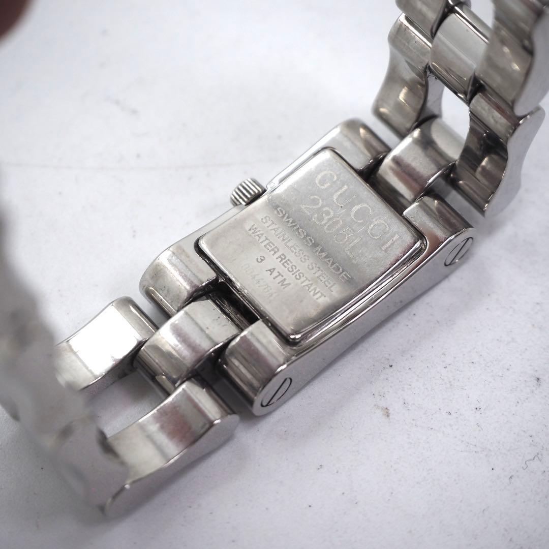 専用58 稼働 GUCCI 箱付き レディース シルバー 2305L ブラック