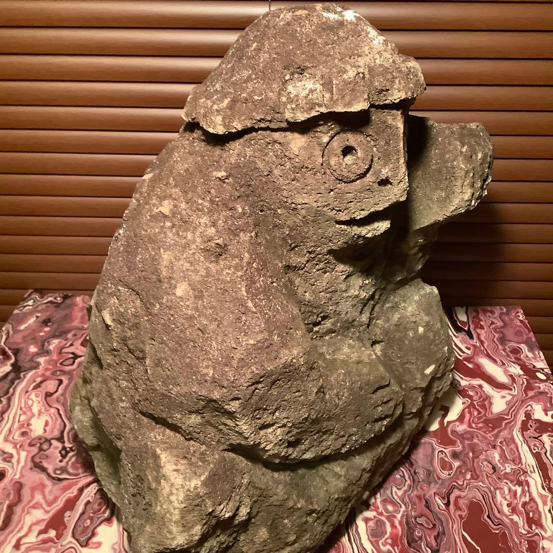 室町〜江戸期・石仏「水神・河童大明神」清流山・水精霊・火水難除・神社祀り・貴重仏