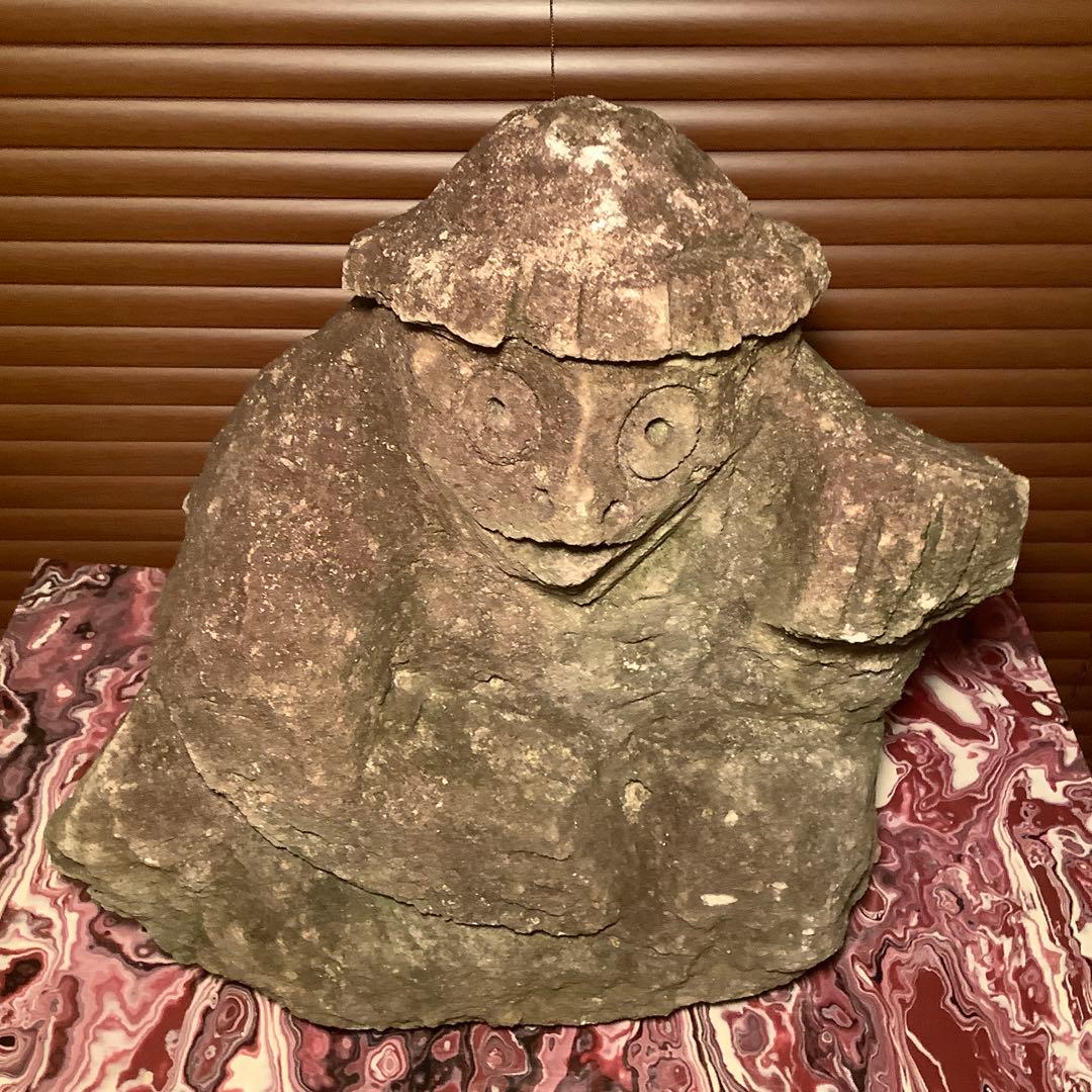 室町〜江戸期・石仏「水神・河童大明神」清流山・水精霊・火水難除・神社祀り・貴重仏