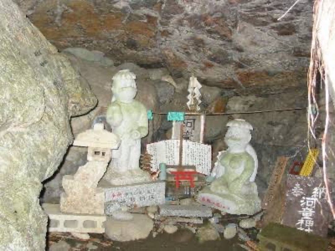 室町〜江戸期・石仏「水神・河童大明神」清流山・水精霊・火水難除・神社祀り・貴重仏
