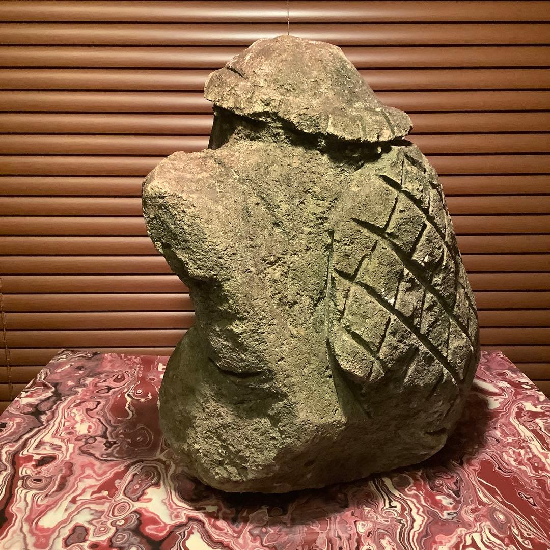 室町〜江戸期・石仏「水神・河童大明神」清流山・水精霊・火水難除・神社祀り・貴重仏