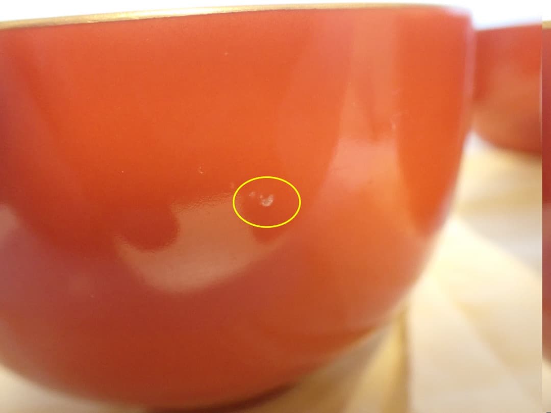 深川製磁 火風　松型雑煮碗　有田焼　4客セット