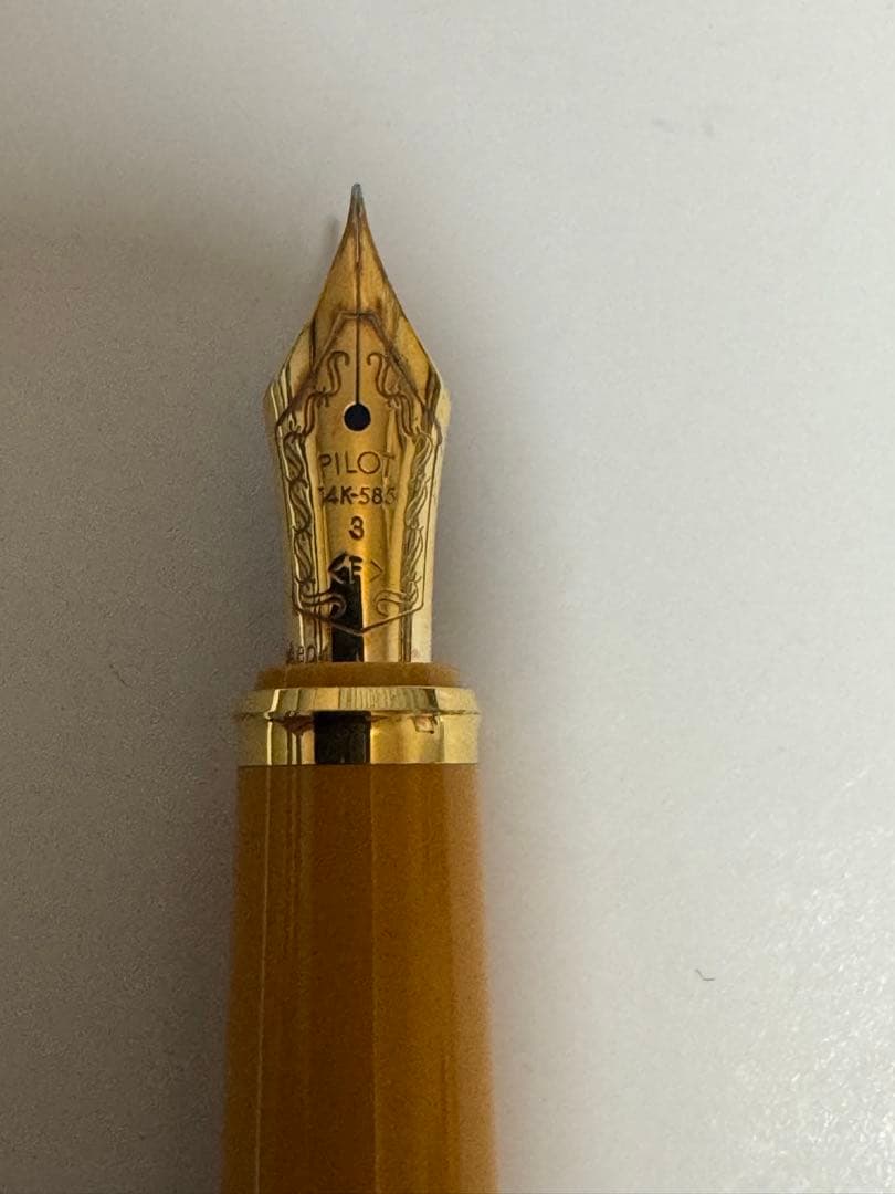 PILOT 14Kゴールド 万年筆 イエロー