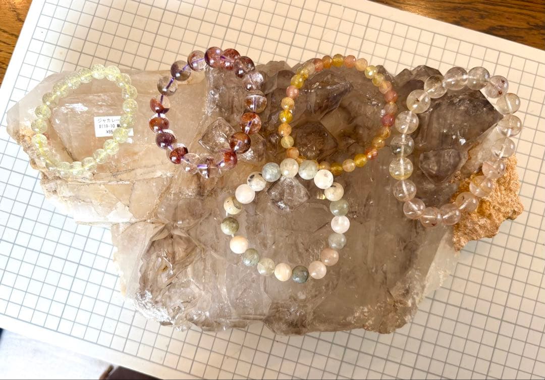 エレスチャル　水晶クラスター　5.5kg アリゲータークォーツ　ジャカレー水晶