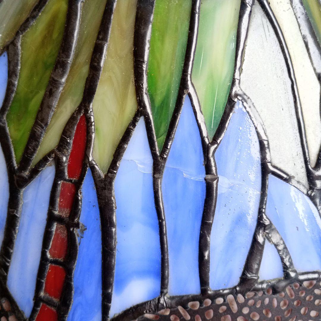 【希少の逸品】ティファニー レプリカステンドグラスランプ ドラゴンフライ