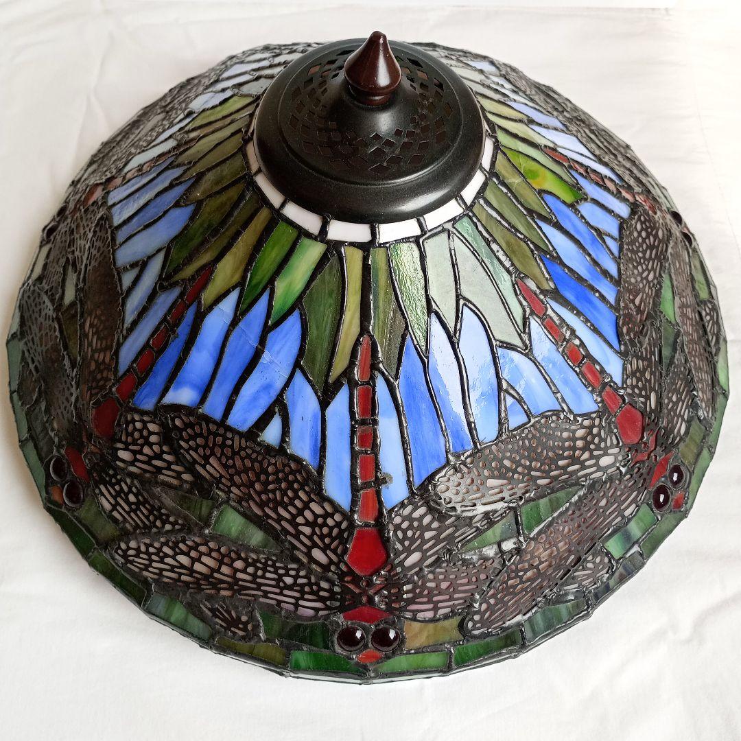 【希少の逸品】ティファニー レプリカステンドグラスランプ ドラゴンフライ