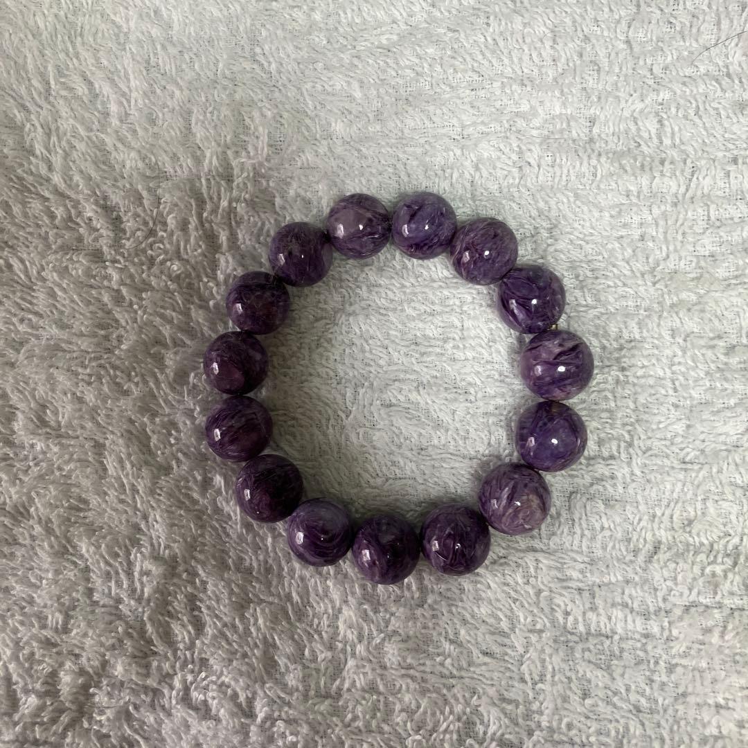 チャロアイト13ミリ天然石ブレスレット