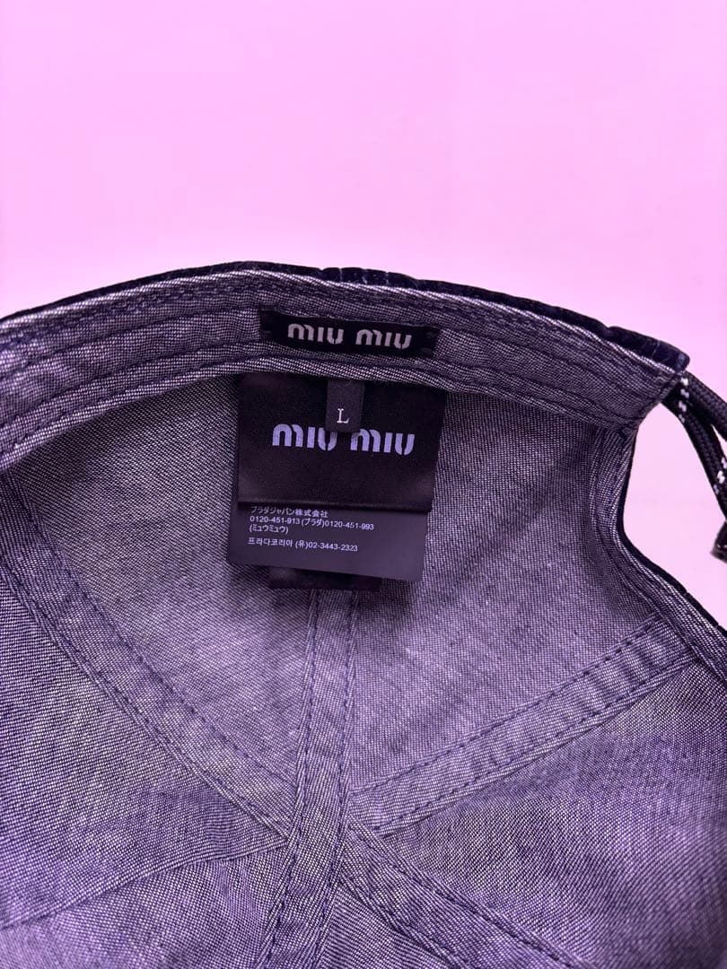 【ペンギン】miu miu キャップ Lサイズ