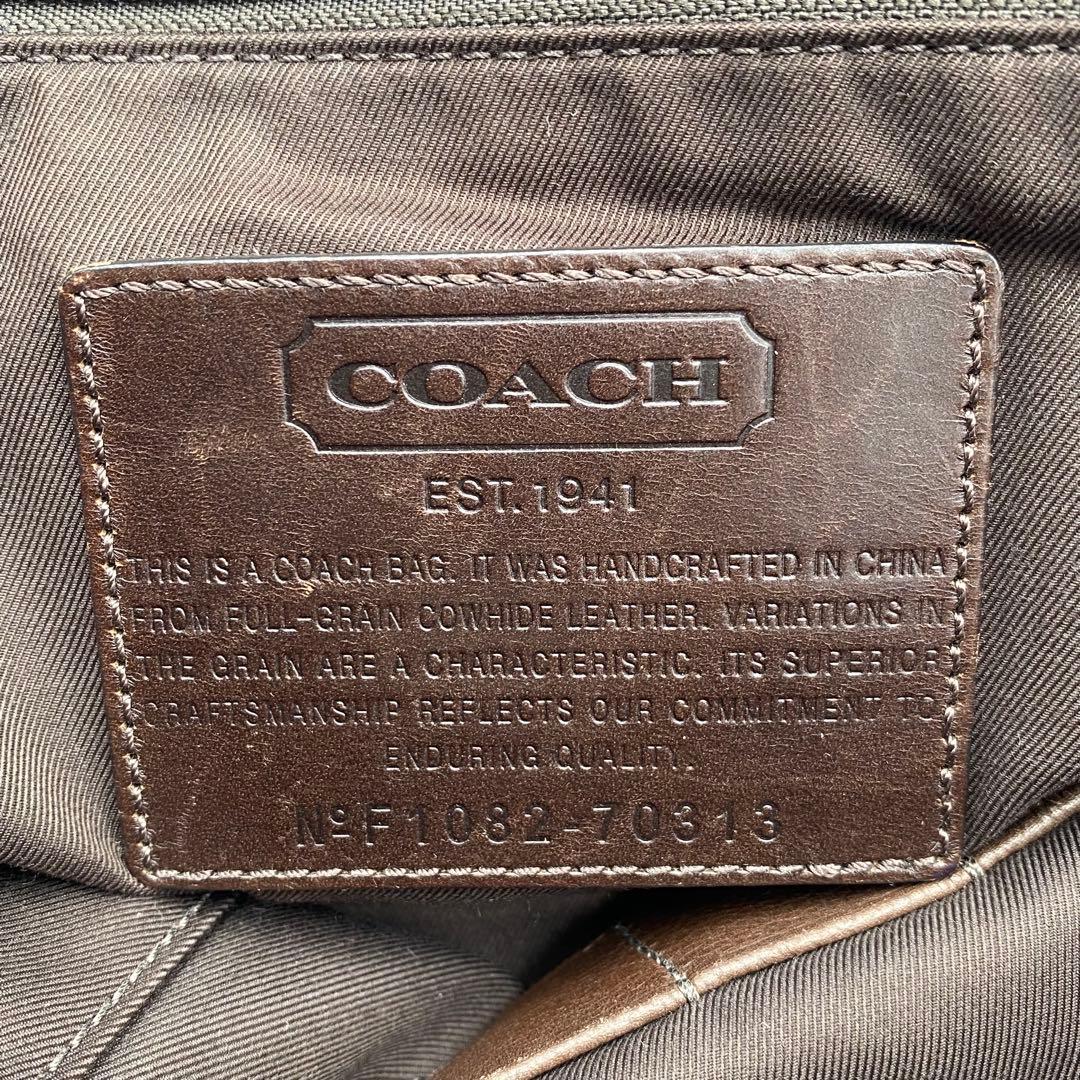 良品✨️ COACH トンプソン メッセンジャーバッグ 本革 2way A4可 茶