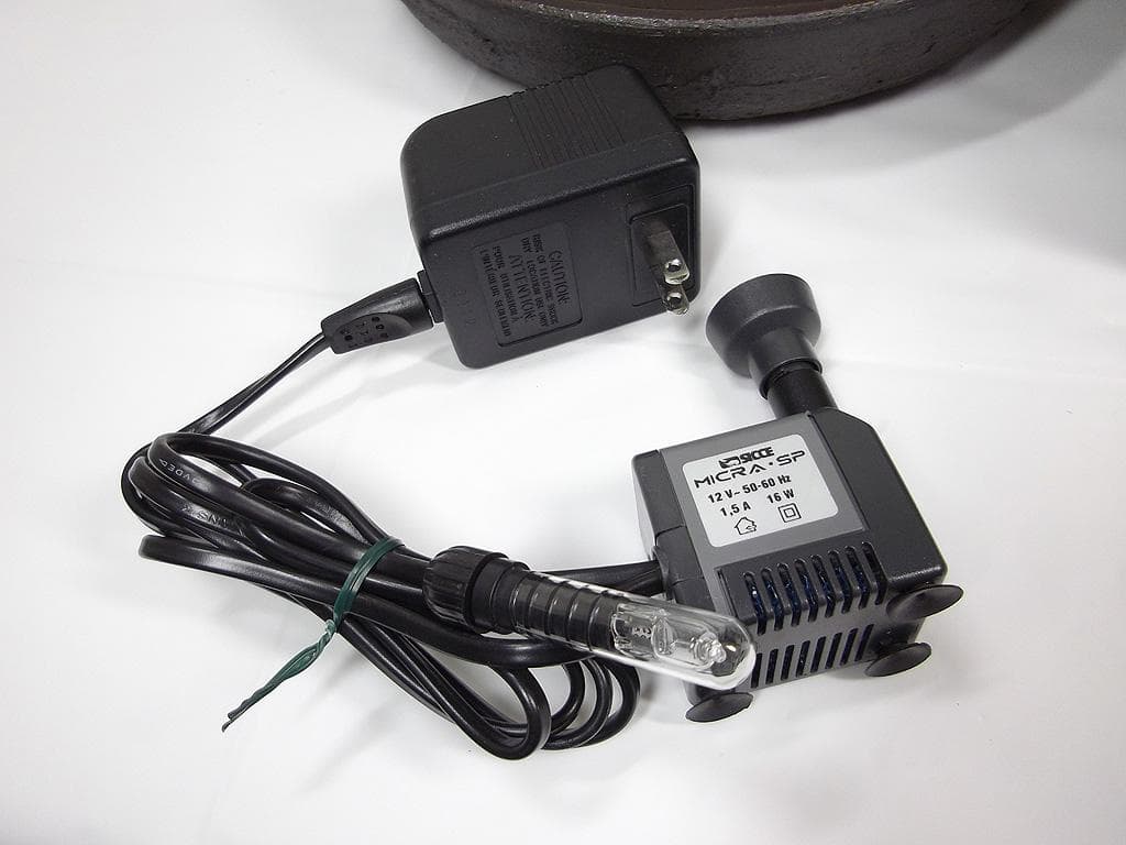 信楽焼 電動つくばい ゆらら 和風照明 噴水