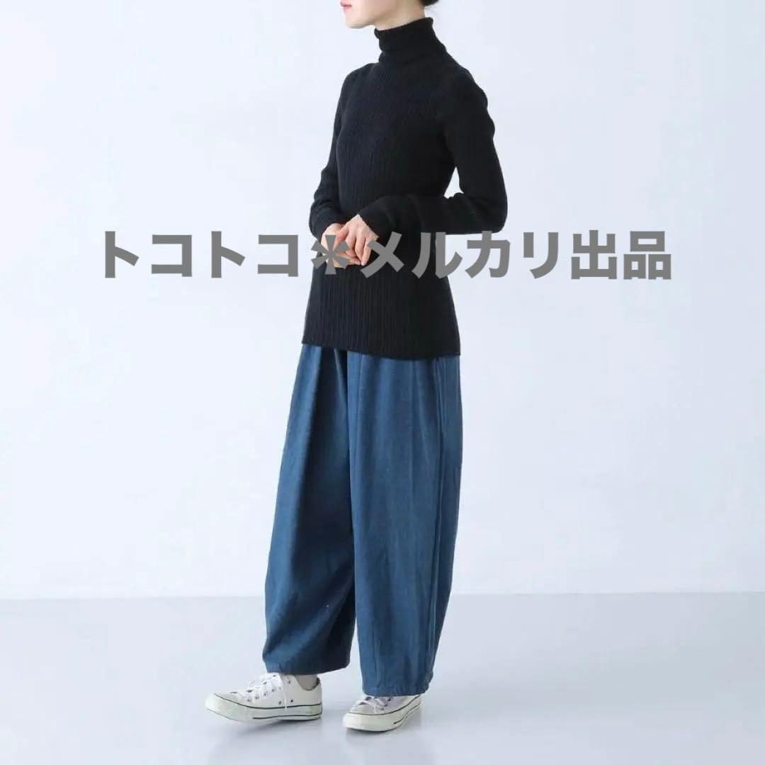 トップス ICHI Antiquite's / Rib Knit Turtle Neck