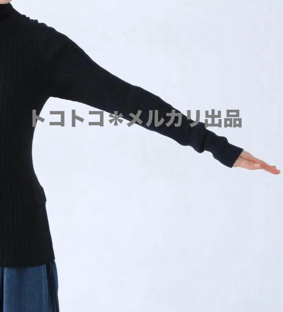 トップス ICHI Antiquite's / Rib Knit Turtle Neck