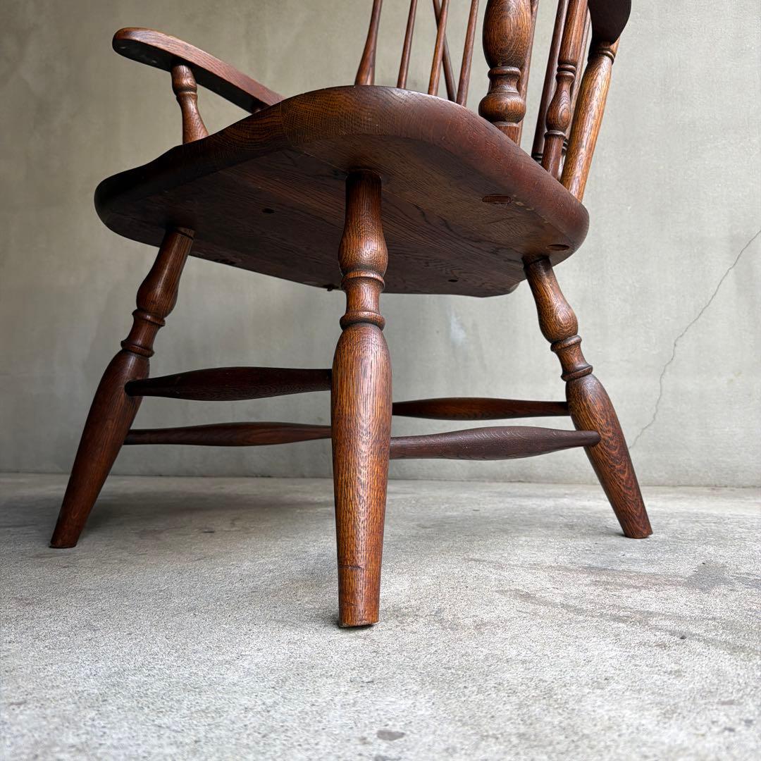 飛騨家具　キツツキ　オールドヴィンテージ　ウィンザーアームチェア　ロースタイル