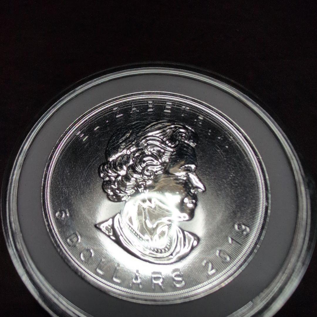 カナダ 5ドル 銀貨 エリザベス2世 2019年 銀貨