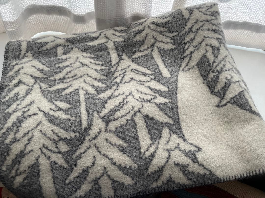 あ*ぺ様 KLIPPANクリッパン ミナペルホネン ウールブランケット✨グレー✖