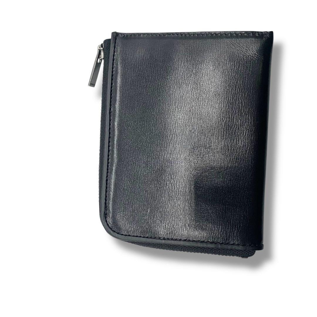 未使用級！　ポーター　ジップ　ケース　財布　オールレザー　黒