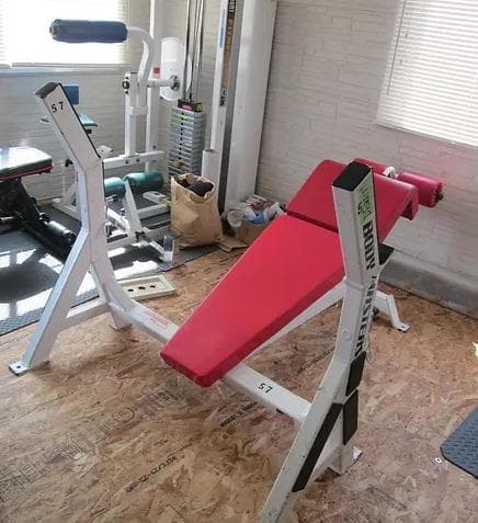 引き取り限定！ボディマスターズ　デクライン・ベンチプレス　業務用トレーニング器具