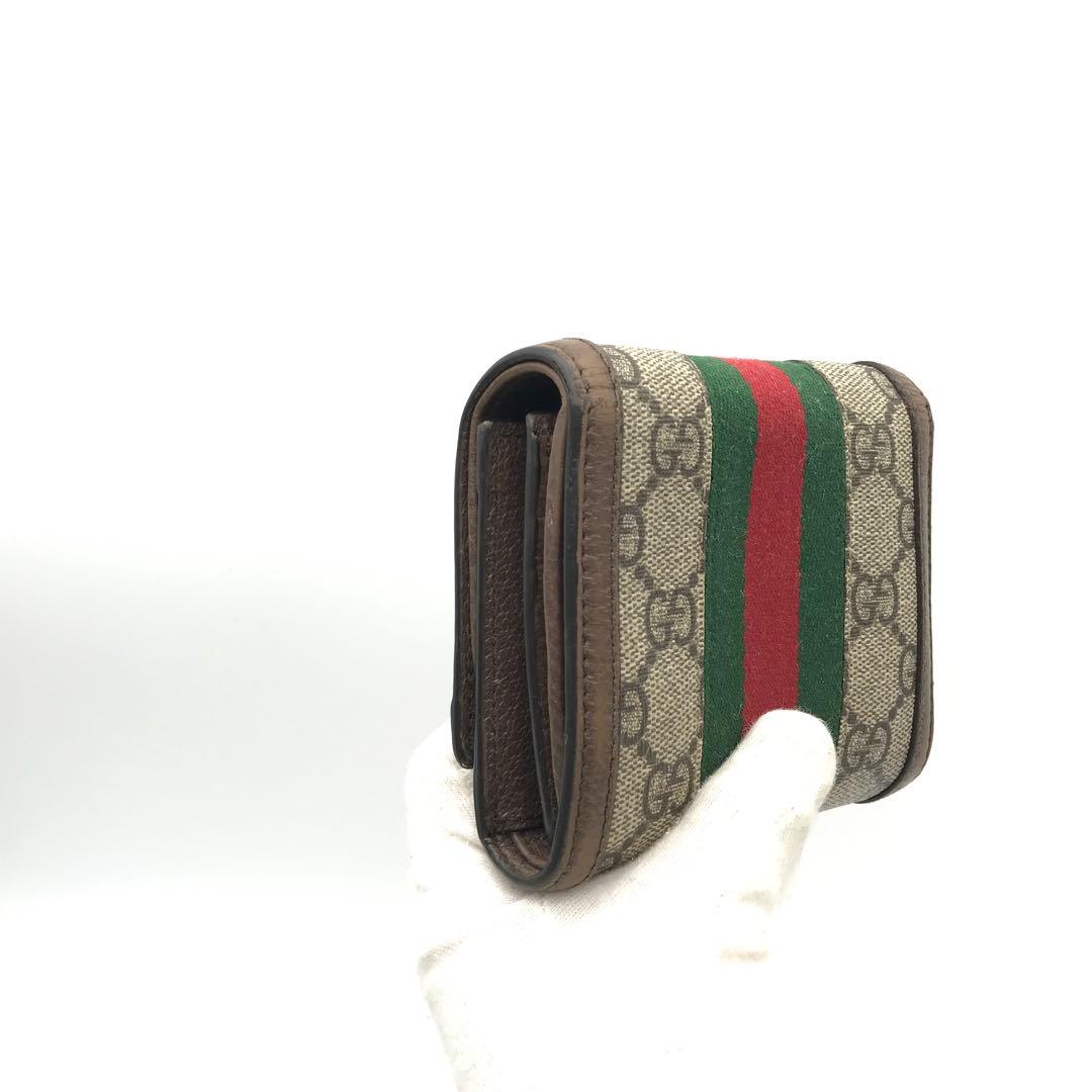 正規品　美品　グッチ財布　オフィディア　グッチggマーモント　シェリーライン