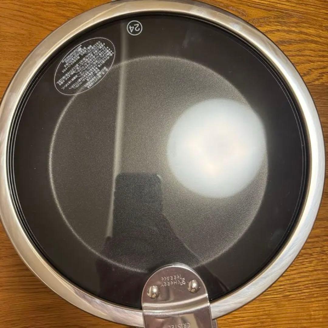 新品CRISTEL 24cm フライパン 蓋付き