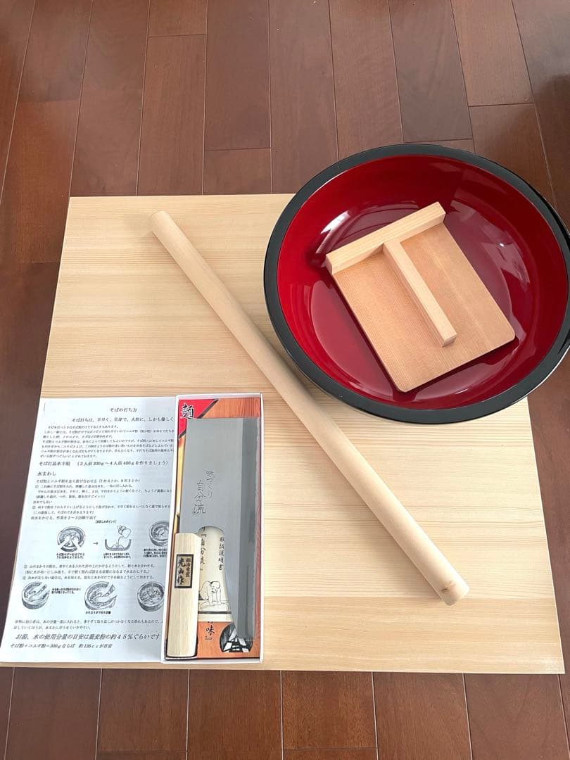 【美品】星野工業 蕎麦打ちセット DVD付き