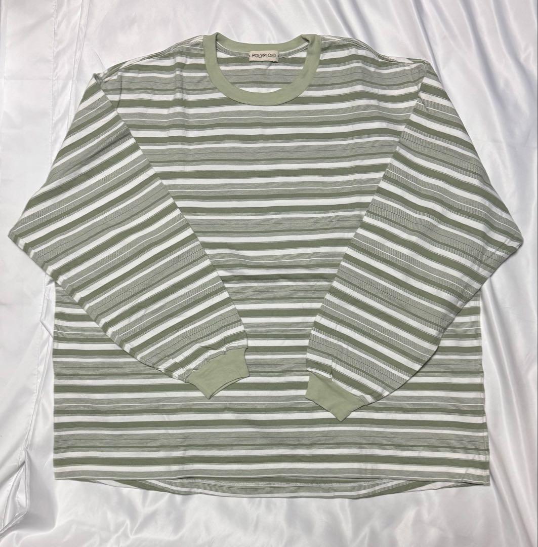 POLYPLOID ポリプロイド ストライプ 長袖カットソー