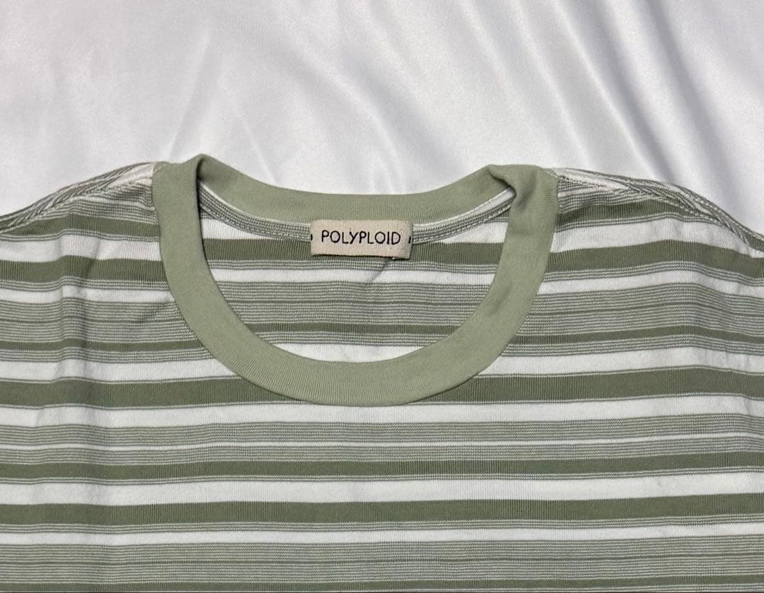POLYPLOID ポリプロイド ストライプ 長袖カットソー