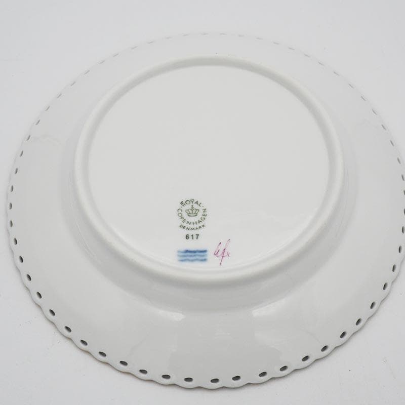 ロイヤルコペンハーゲン バーガンディ フルレース プレート 17.5cm #2