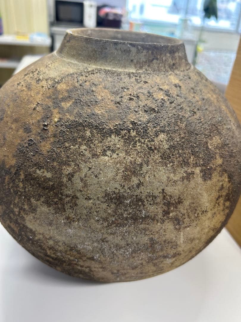 小山一草 備前焼 花器 箱あり