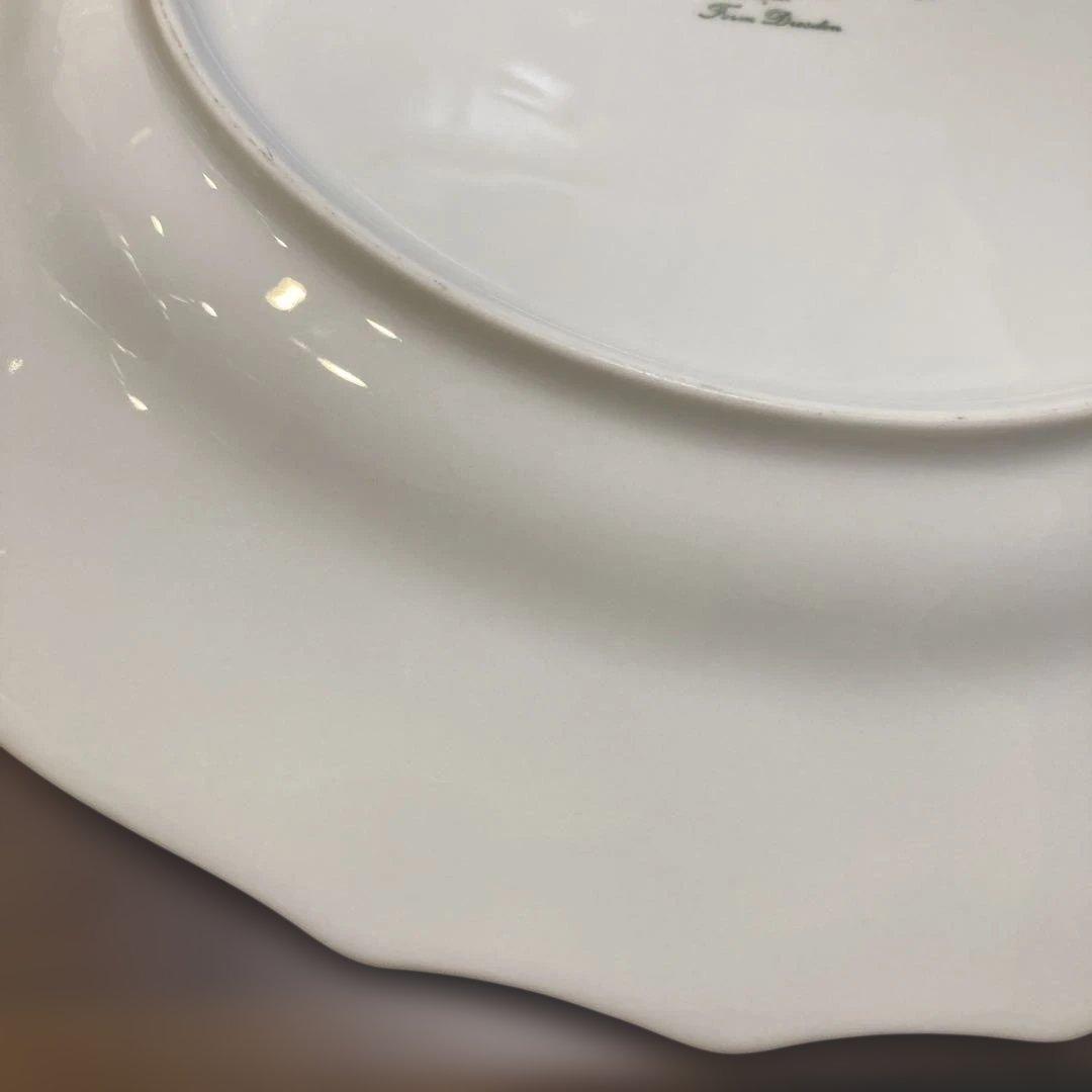 【フッチェンロイター】　ドレスデン　フラワー　平皿 4枚