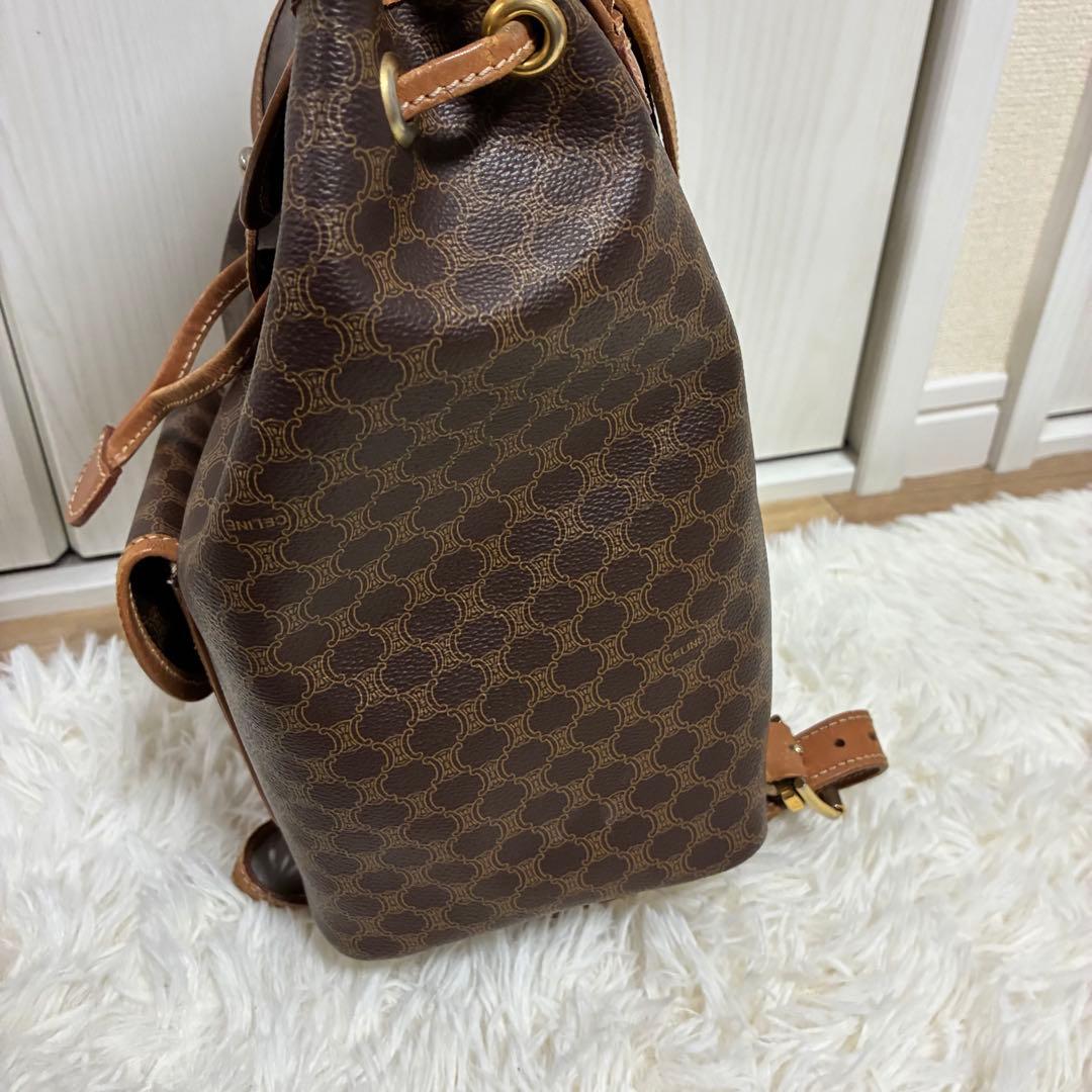 CELINE リュックサック マカダム トリンオフ PVC レザー