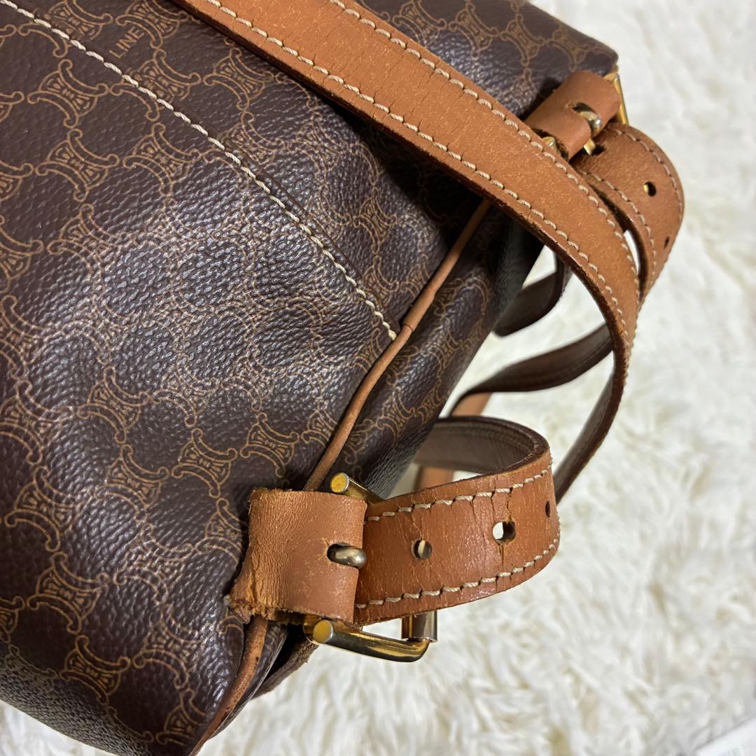 CELINE リュックサック マカダム トリンオフ PVC レザー