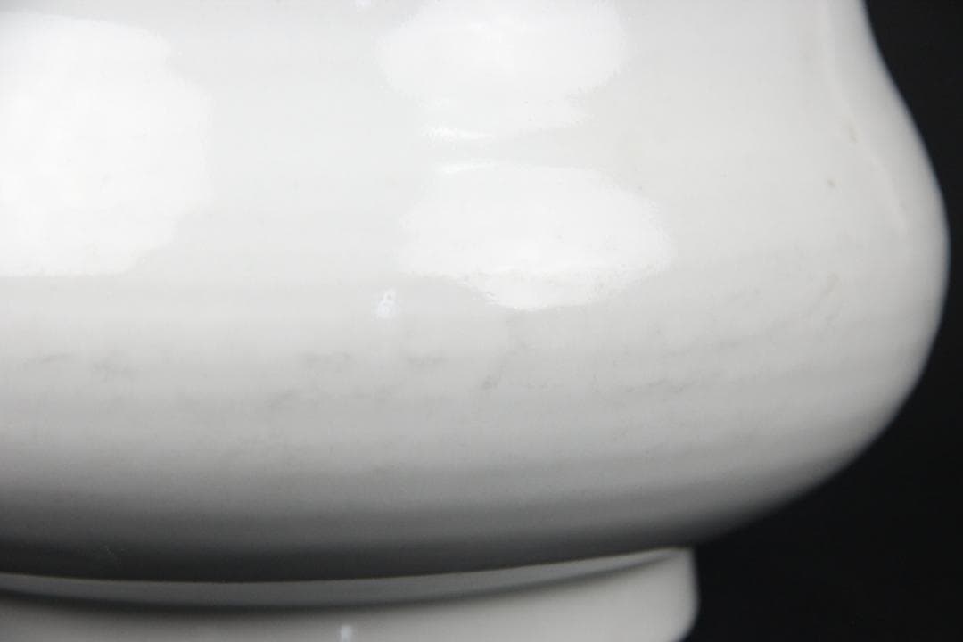 時代物 唐物　白磁　水指　蓋付　李朝白磁 NX23-7