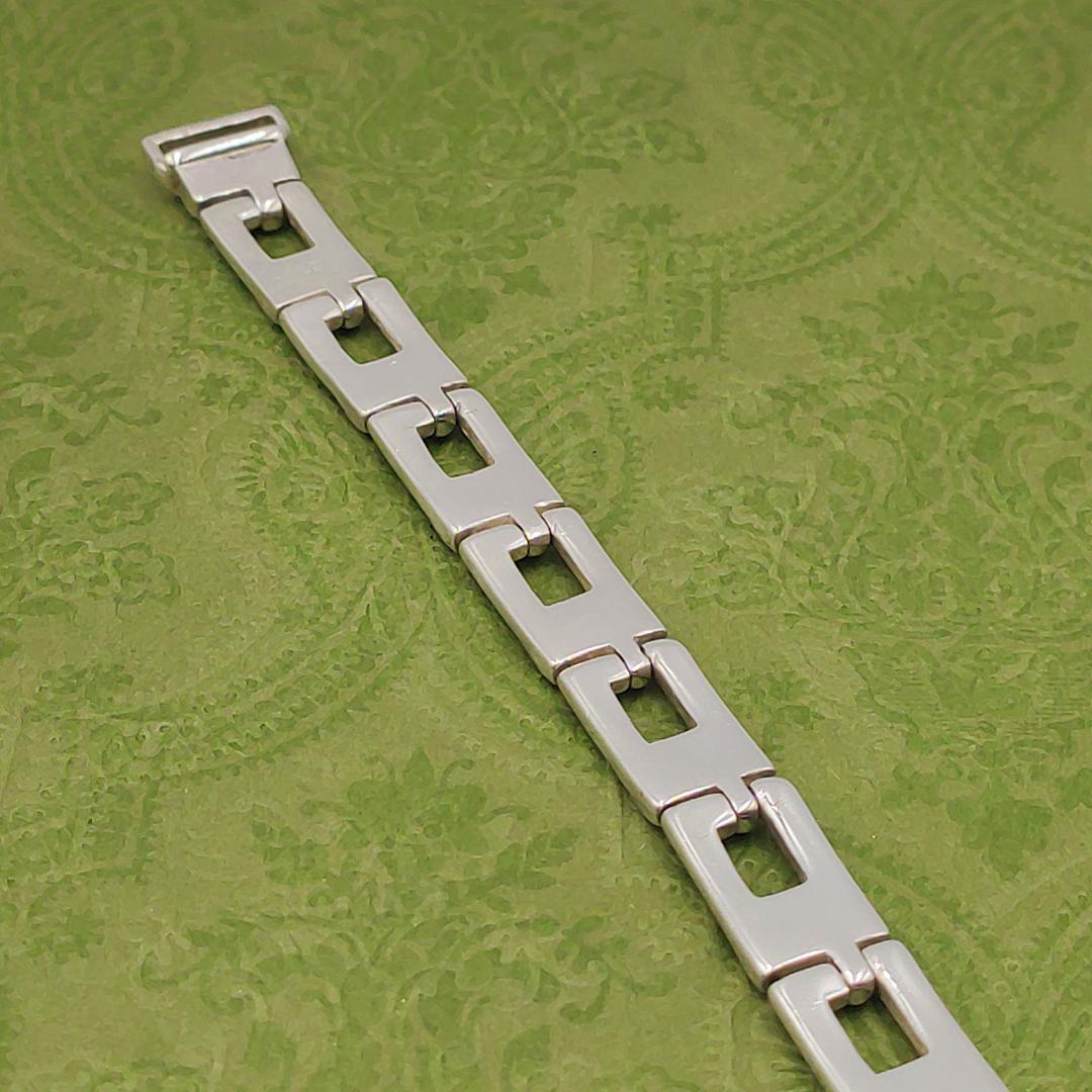 美品【リペア済み】　GUCCI グッチ Gスクエア ブレスレット ポーチ付き