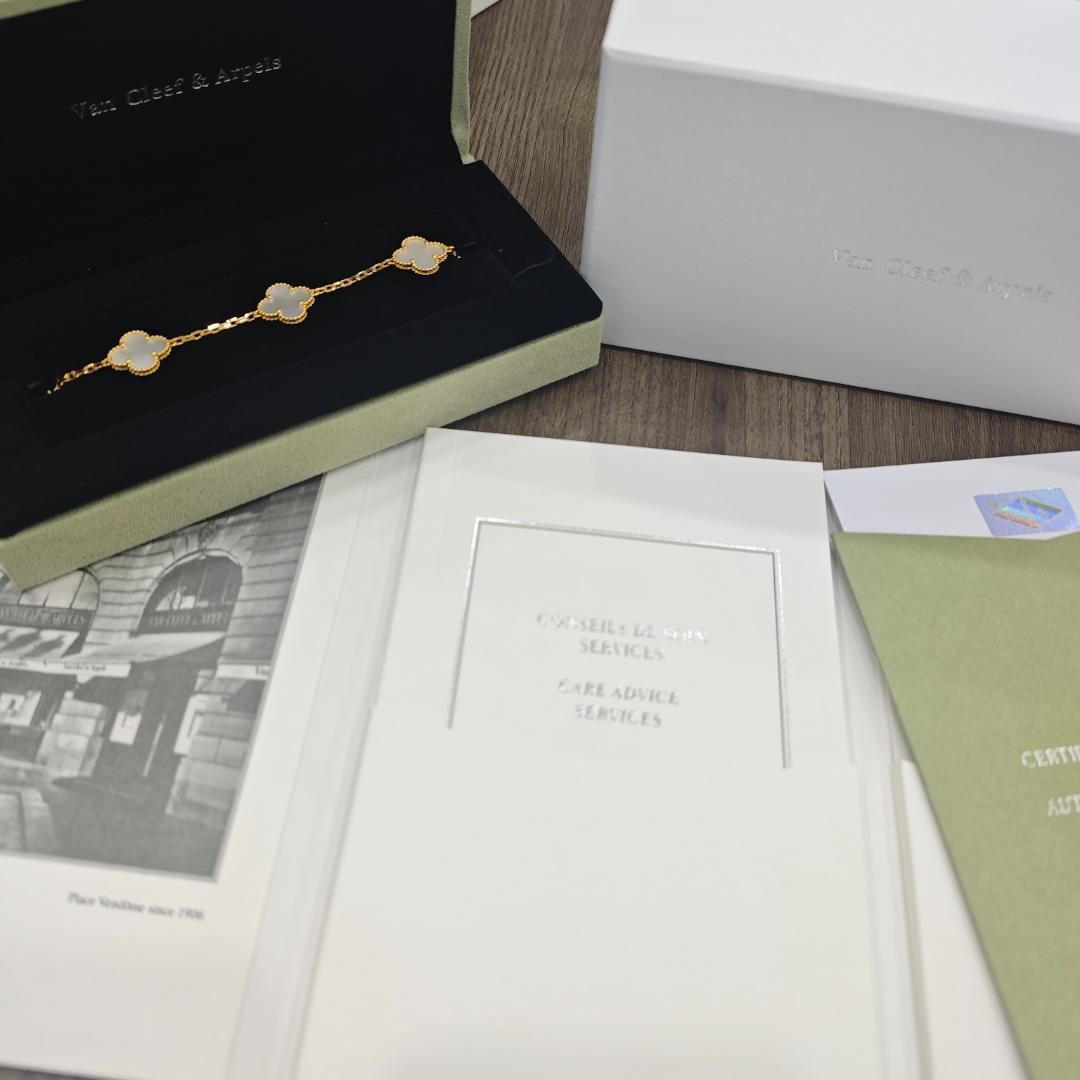 美品 ヴィンテージアルハンブラ 5 モチーフ マザーオブパール