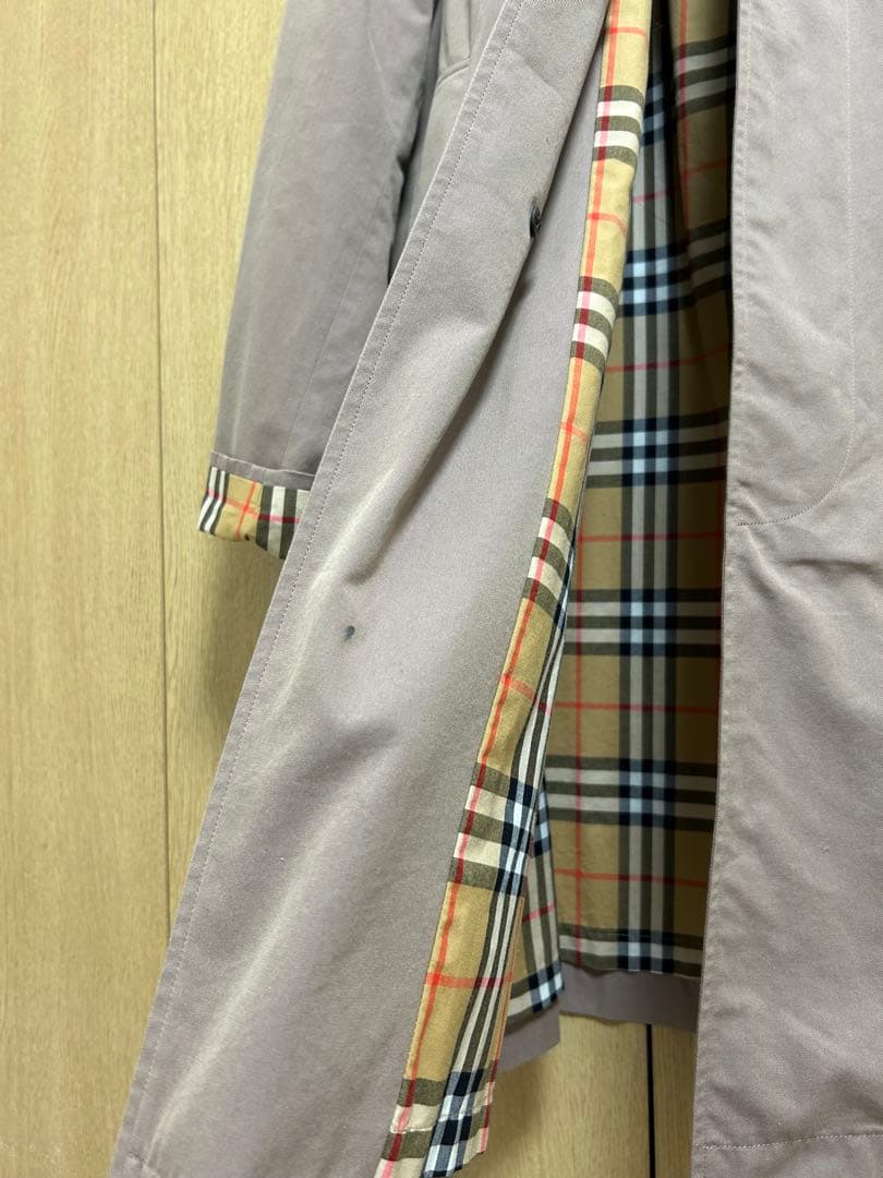 バーバリーロンドン ティッシ期 コットン ステンカラーコート 54
