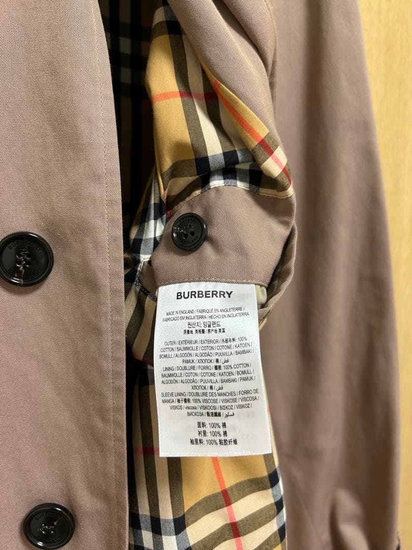 バーバリーロンドン ティッシ期 コットン ステンカラーコート 54