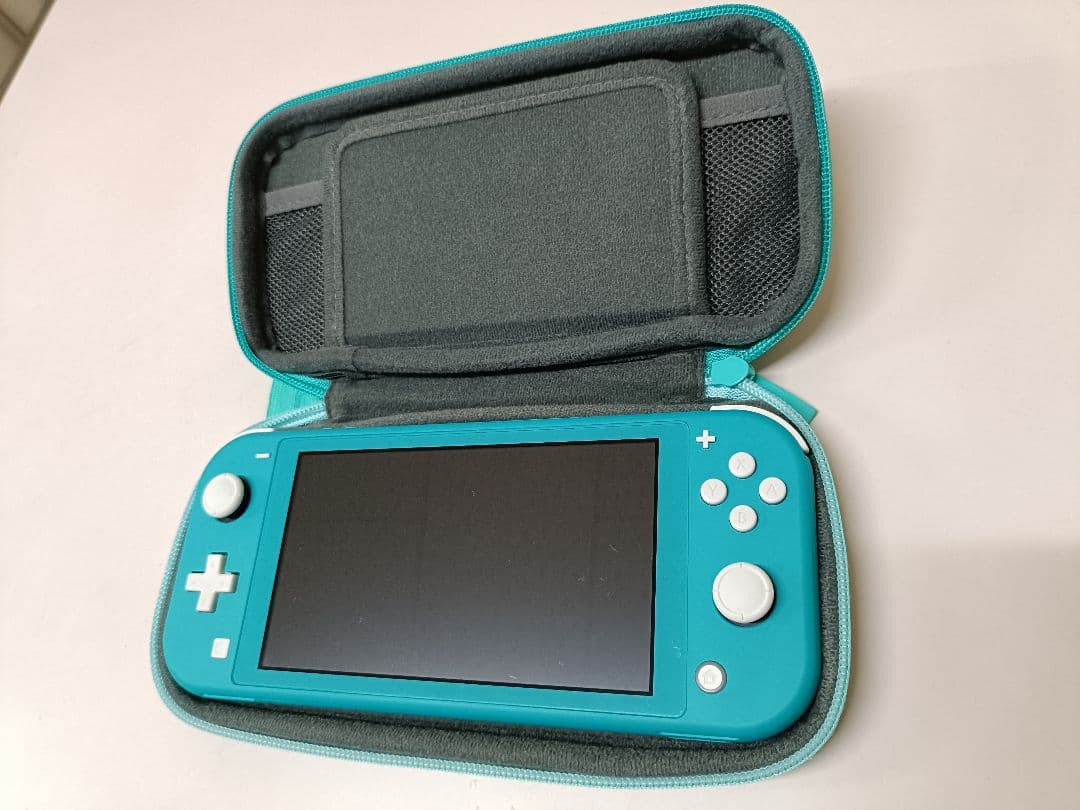 switch lite本体と電源ケーブル及びケース
